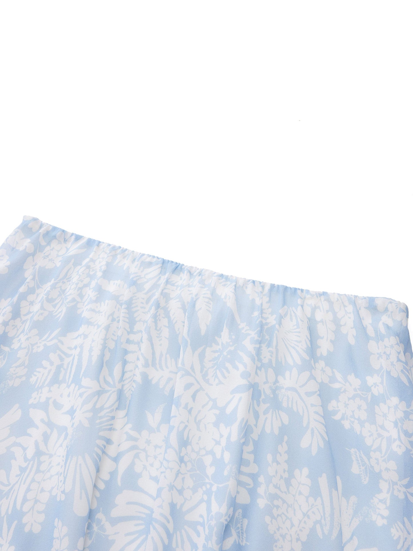 10MM Mulberry Silk Floral Print Women Skirt With Scrunchie