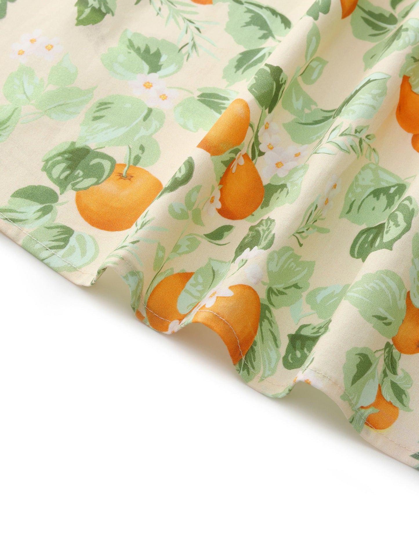Cotton Gathered Waist Floral Print Women Maxi Dress