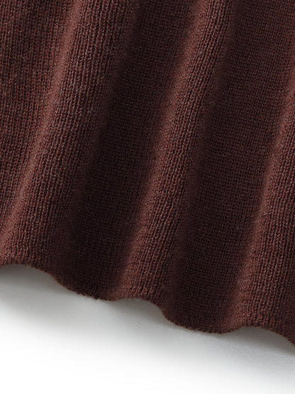Cashmere Mulberry Silk Tencel Blend Women Knit Top