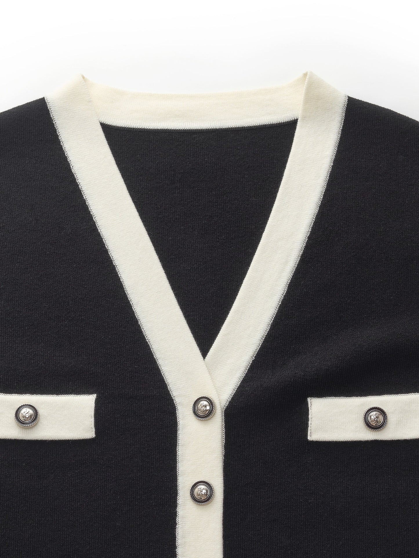Tencel Blend Contrast Trim Women Knit Vest