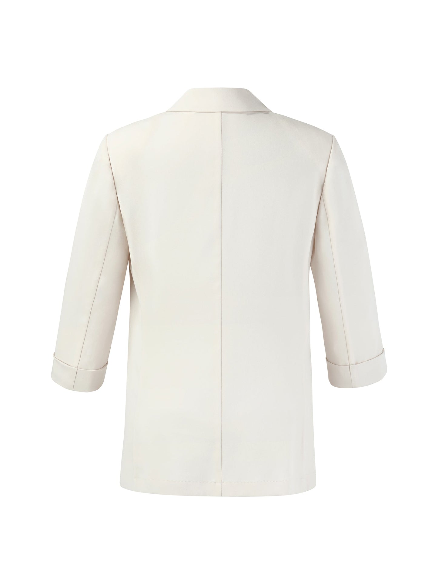 Acetate Blend 3/4 Sleeve Women Blazer