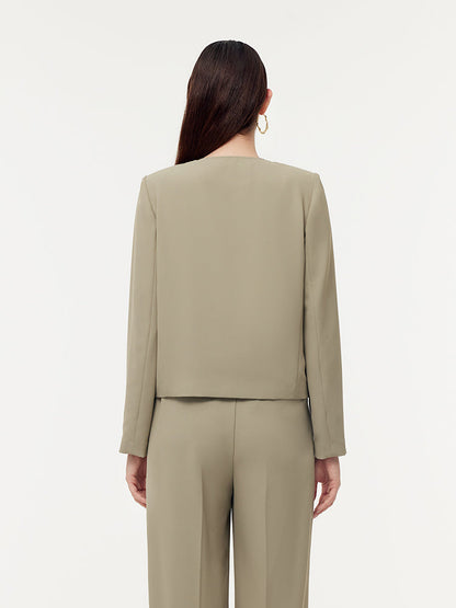 Stretch Double-Breasted Women Jacket