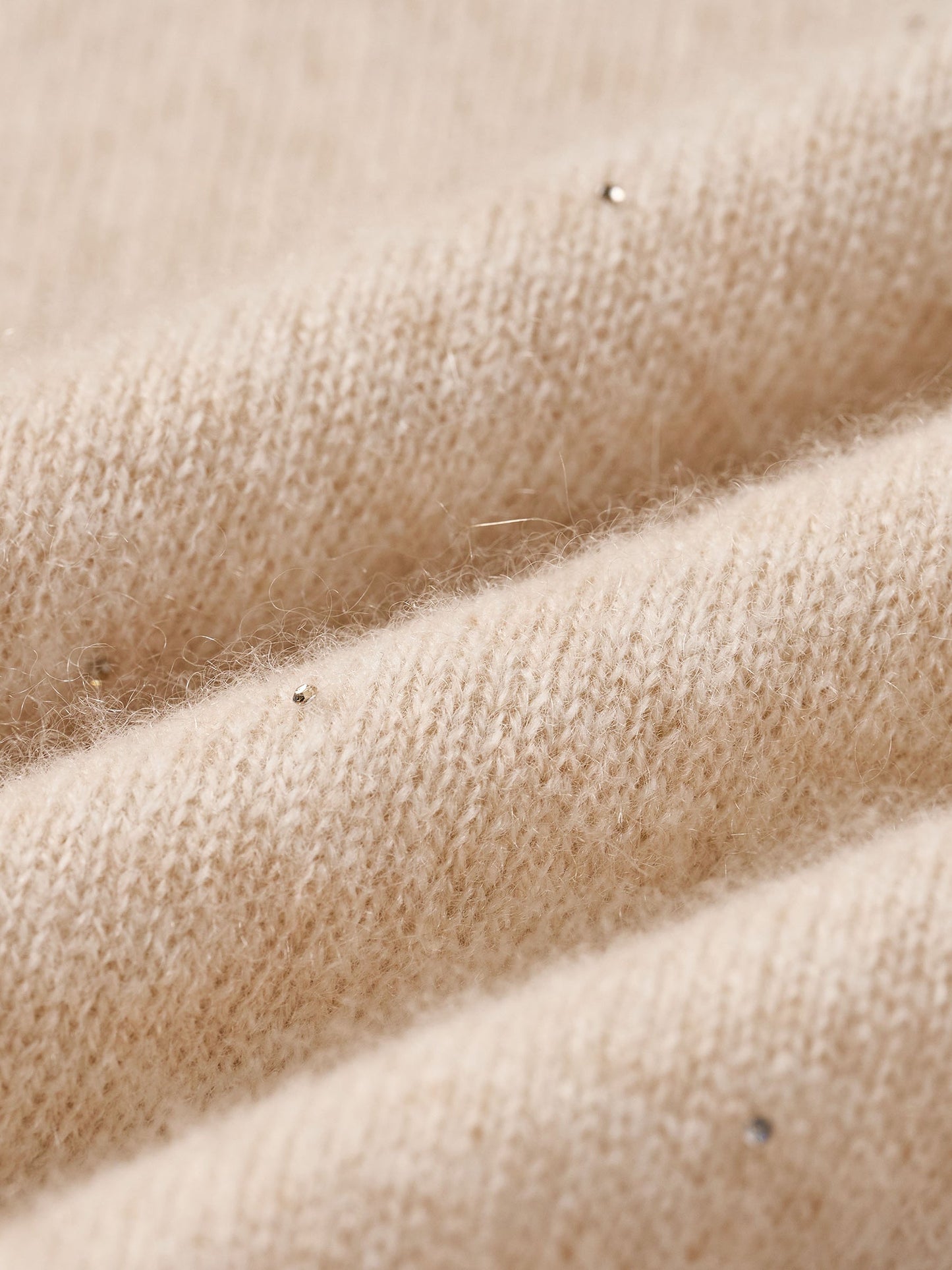 [Preview] 100% Cashmere Beaded Sequins Women Sweater