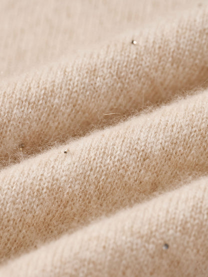 [Preview] 100% Cashmere Beaded Sequins Women Sweater