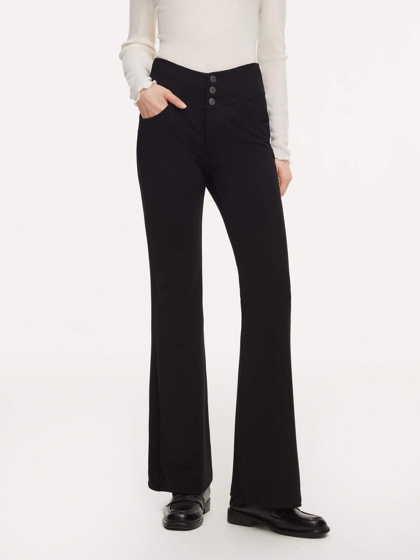 High-Waisted Women Micro-Flared Jeans