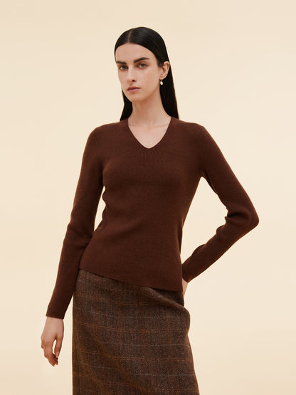 Lyocell Blend Knit Top And Cape Two-Piece Set