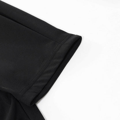 V-neck Pleated Midi Dress