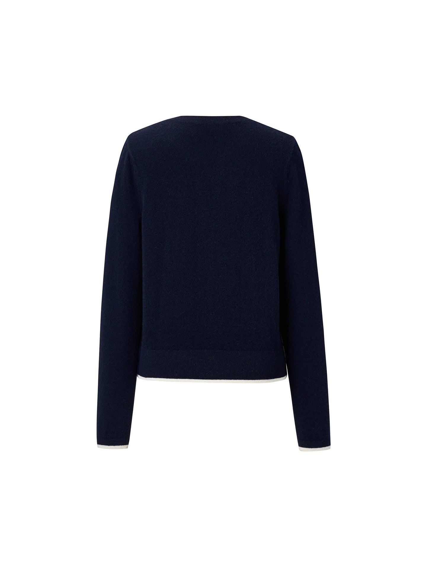 [Preview] 100% Wool Color Block Women Knit Top