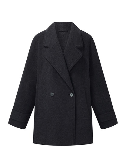 Wool Yak Blend Double-Faced Unisex Coat