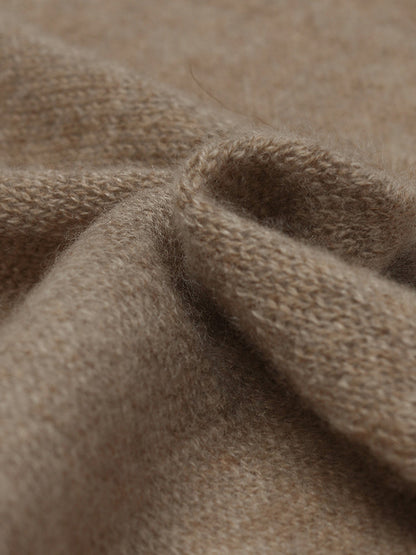 Contrast Trim Asymmectrical Cashmere Scarf