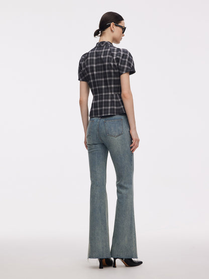 Denim High-Waisted Women Flared Jeans