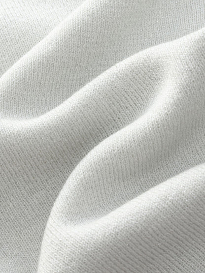 Lyocell Wool Blend Tie Front Women Knit Top