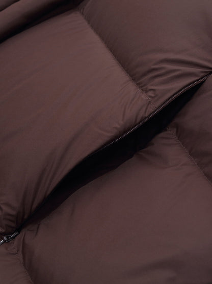 Cocoon Hooded Long Goose Down Puffer Coat