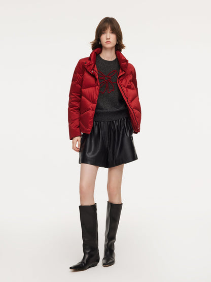 Bowknot Round Neck Women Sweater
