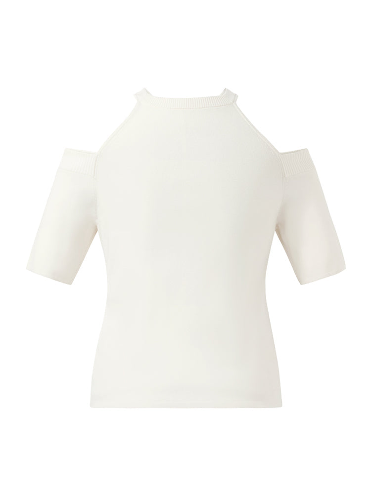 Off-shoulder Women Knit Top
