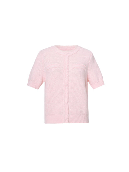 Frayed Edge Women Knit Top
