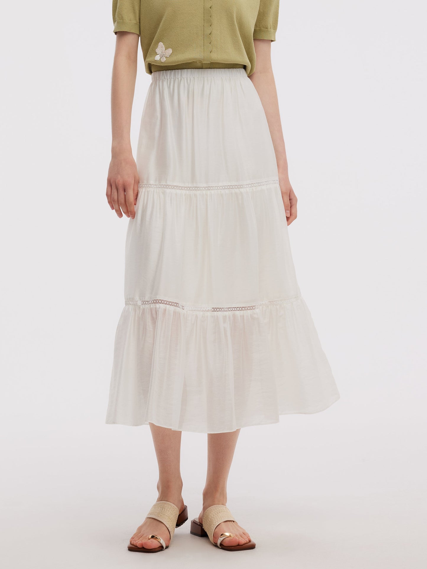 Tencel Blend Women A-Line Skirt