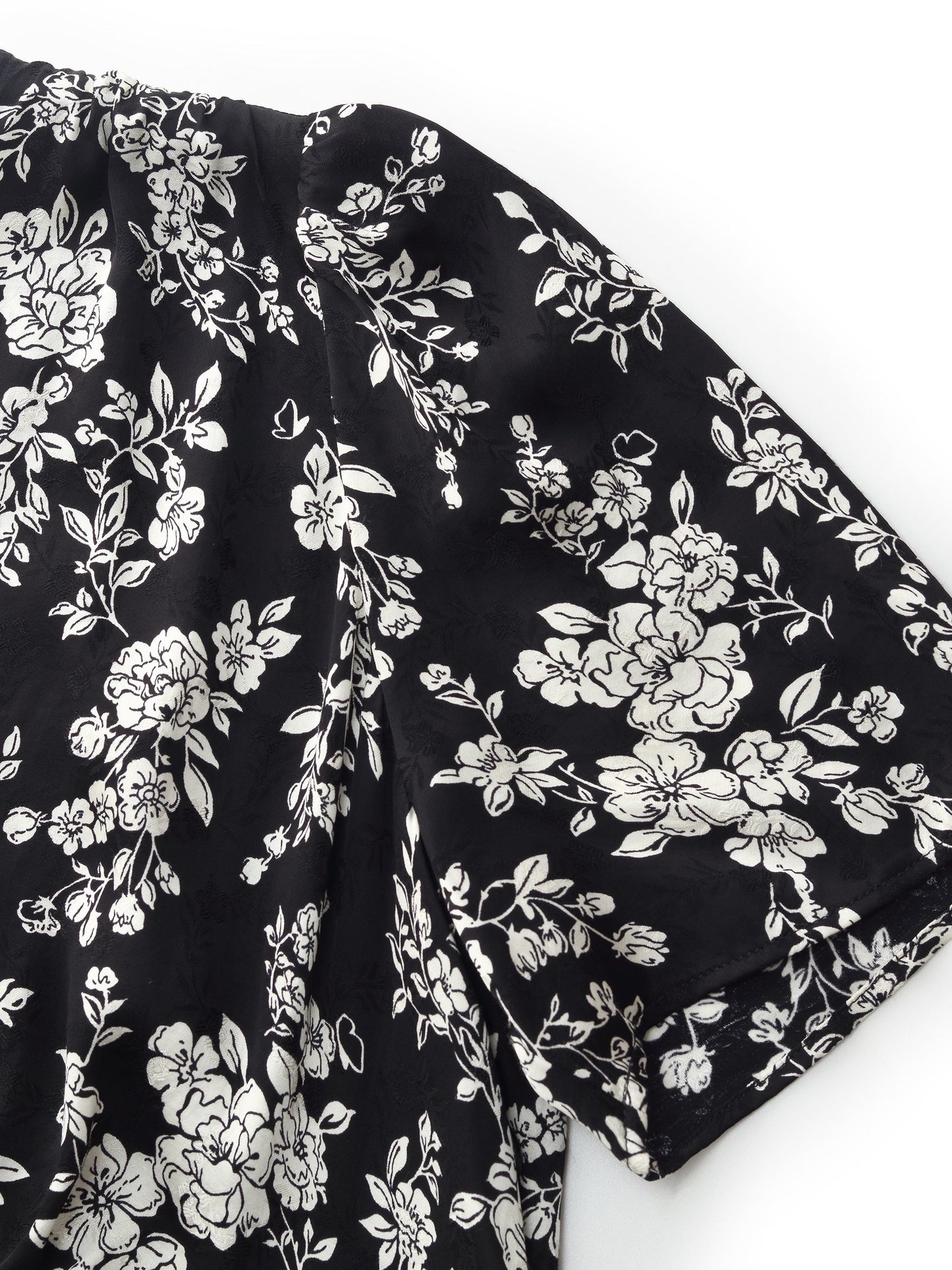 Floral Print Twist Front Women Midi Dress