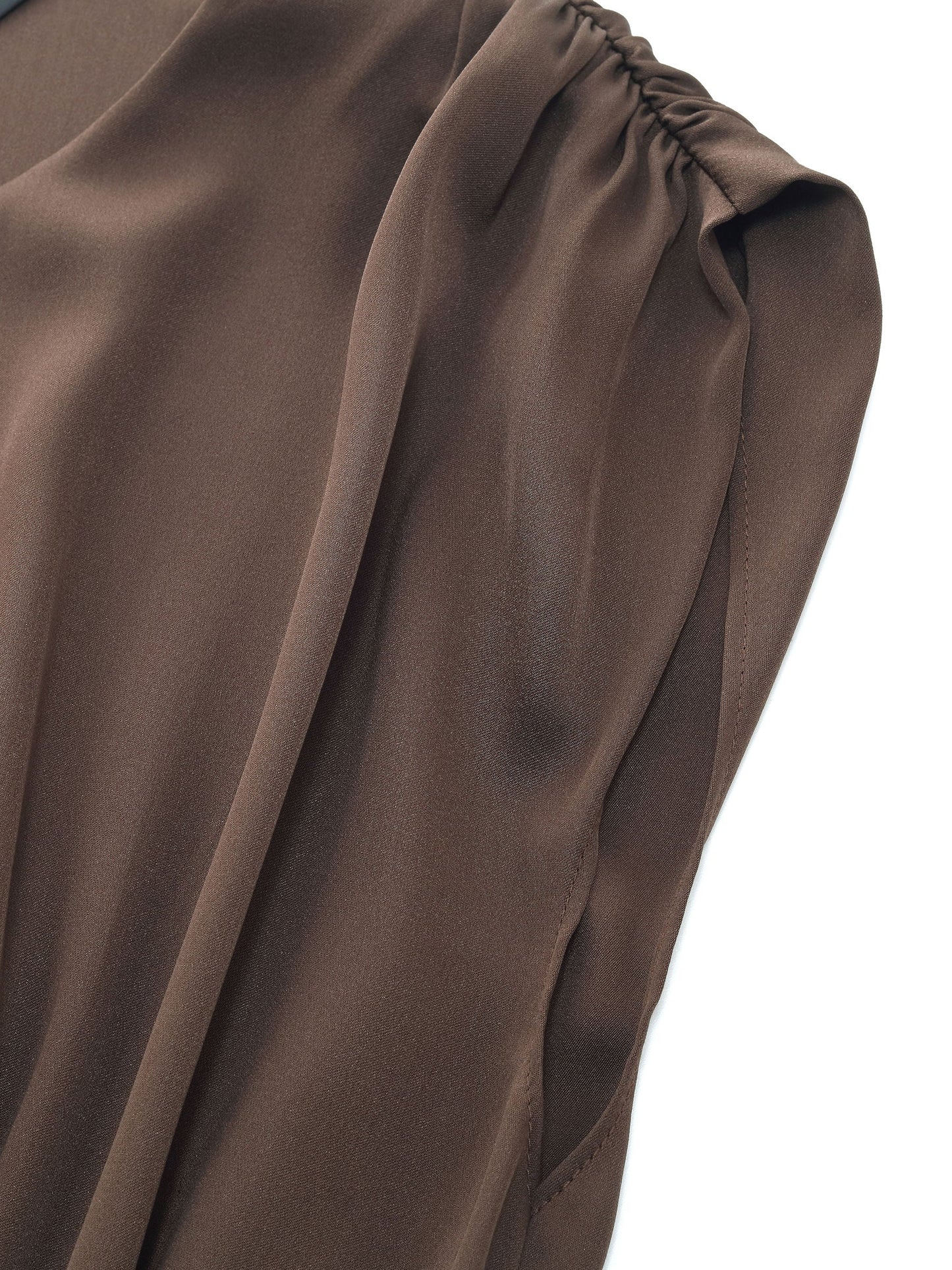 22MM Mulberry Silk Smocked Waist Women Maxi Dress
