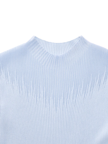Ruffle Cuff Women Knit Tank Top