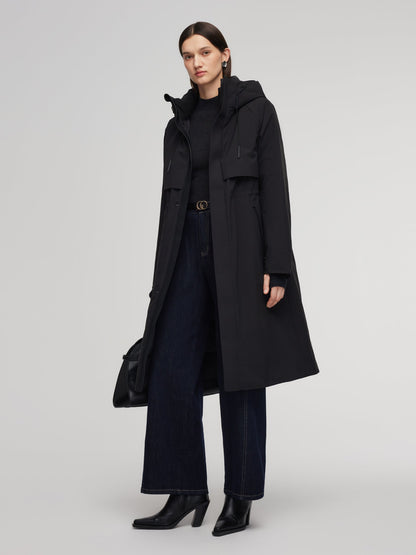 Hooded Unisex Goose Down Trench Coat