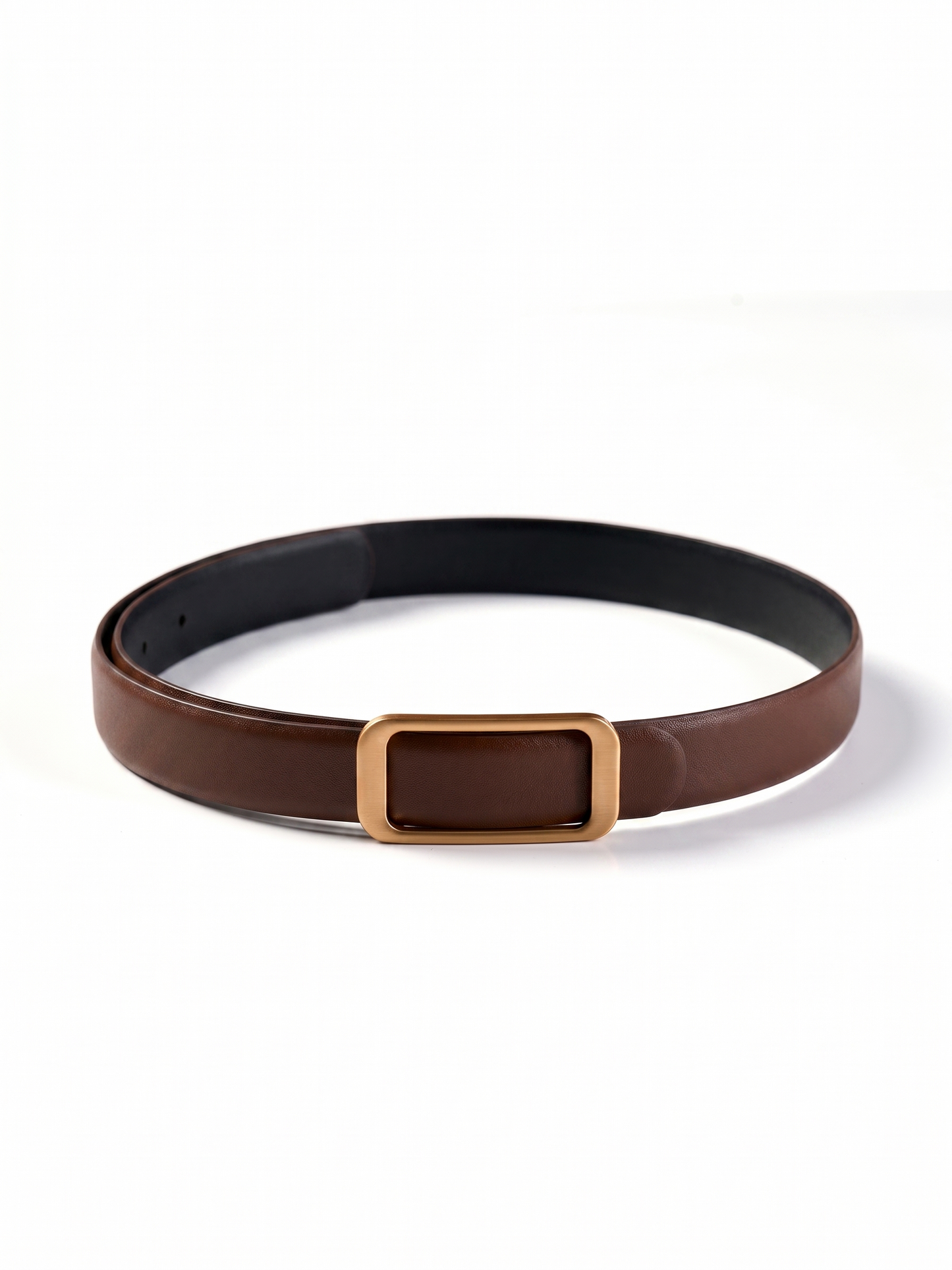 Minimalist Reversible Women Leather Belt