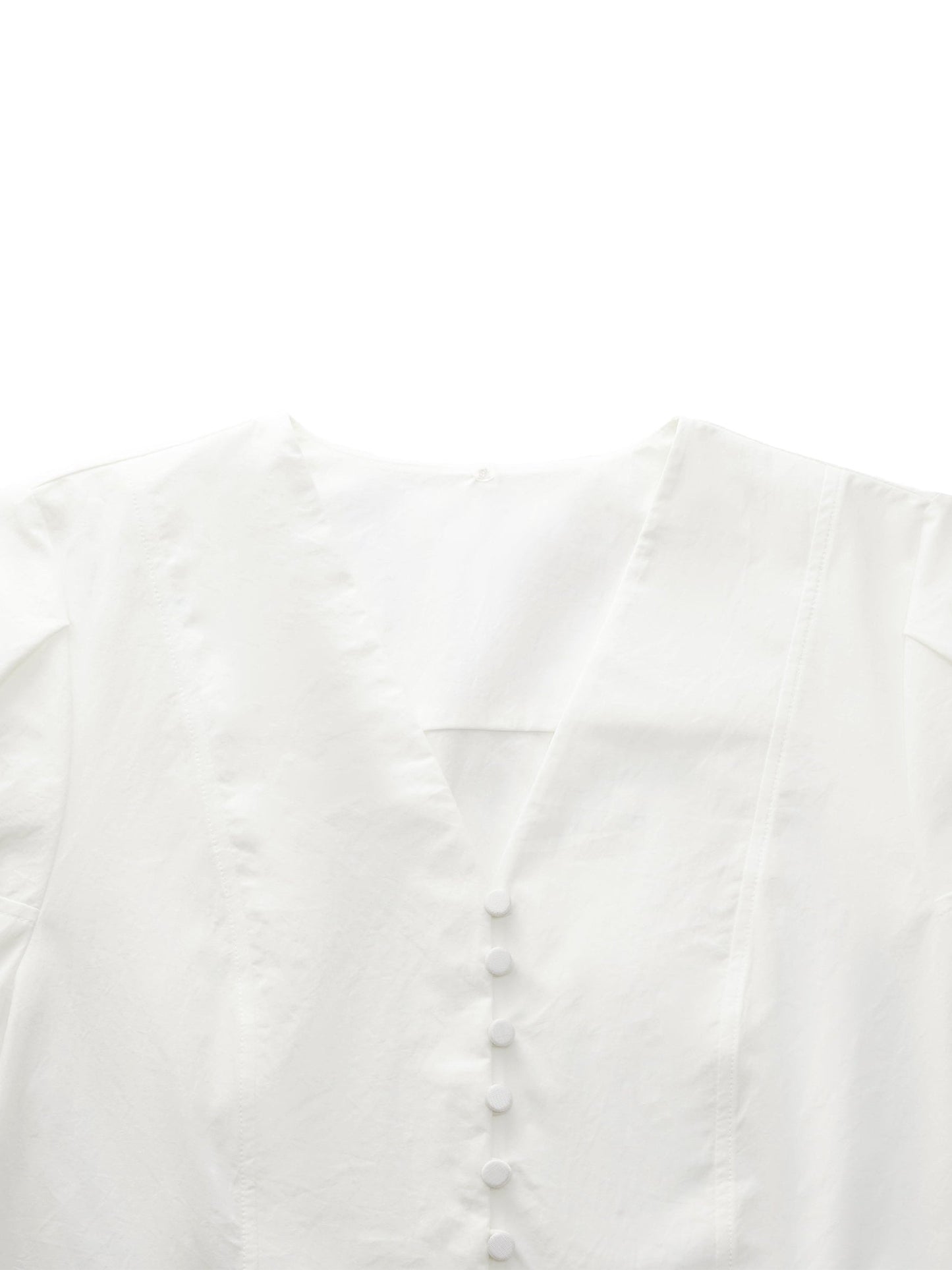 [Preview] V-Neck Long Sleeve Women Blouse With Ribbon