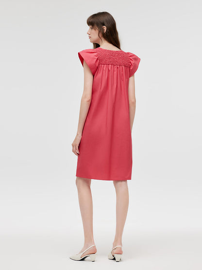 V-Neck Women Mini Dress