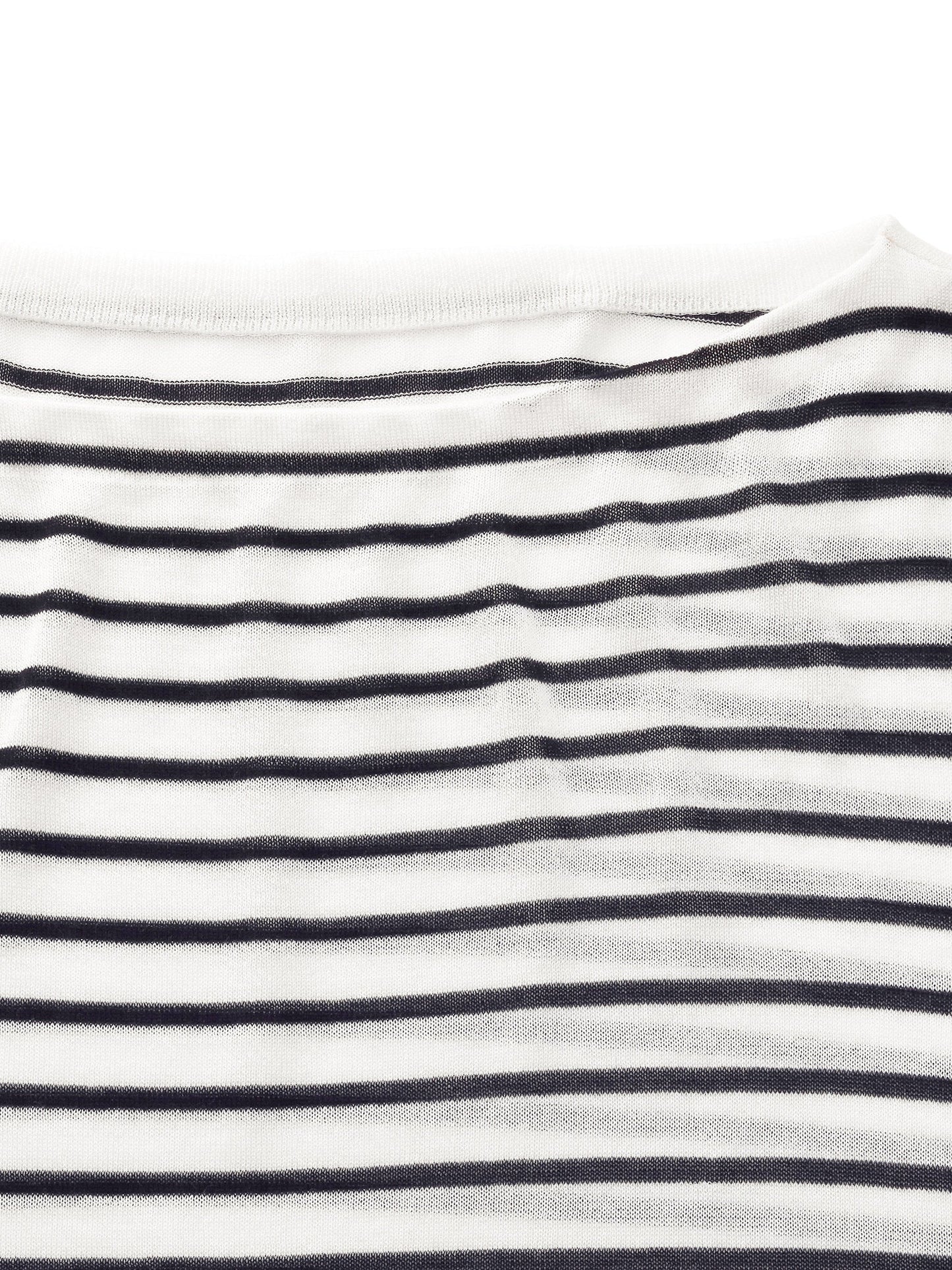 [Preview] Triacetate Tencel Blend Stripe Boat Neck Top And Tank Top Two-Piece Set